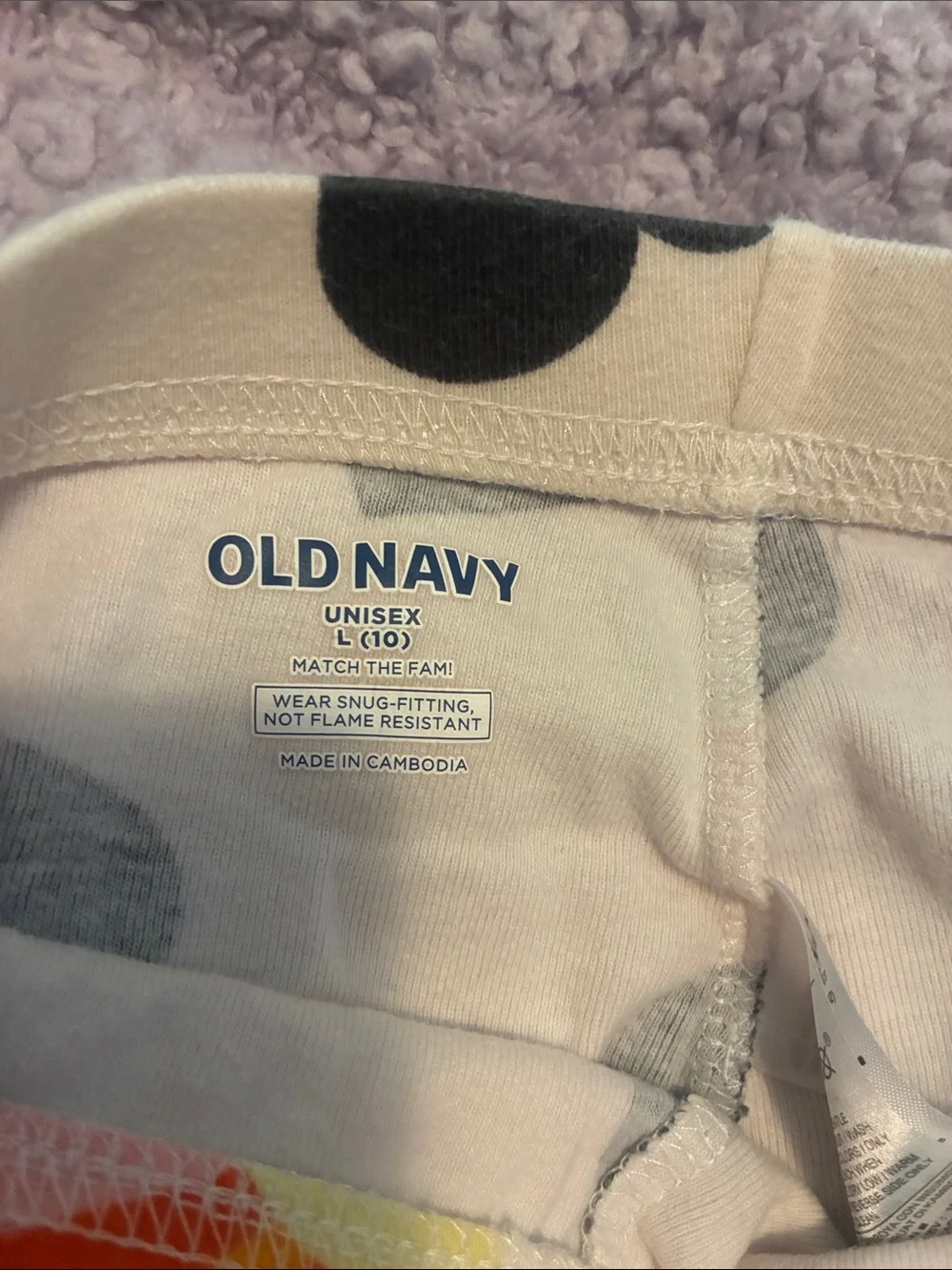 Unisex kids size L (10) pajama set